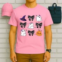Spooky Season Cute Boo Ghost Coquette Halloween T-Shirt