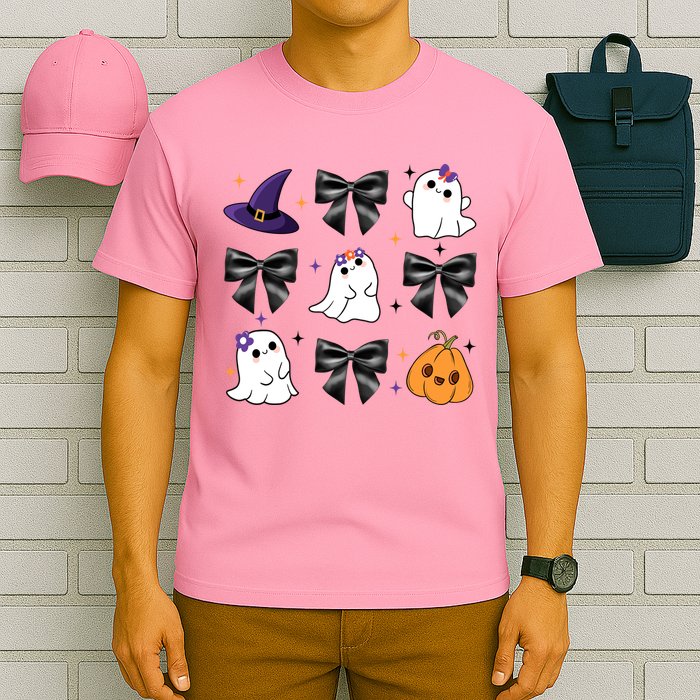 Spooky Season Cute Boo Ghost Coquette Halloween T-Shirt