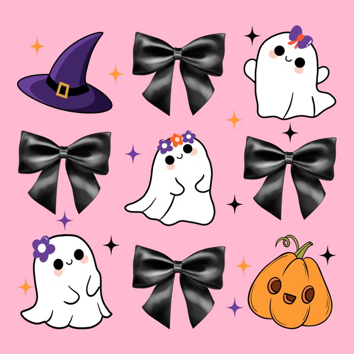 Spooky Season Cute Boo Ghost Coquette Halloween T-Shirt
