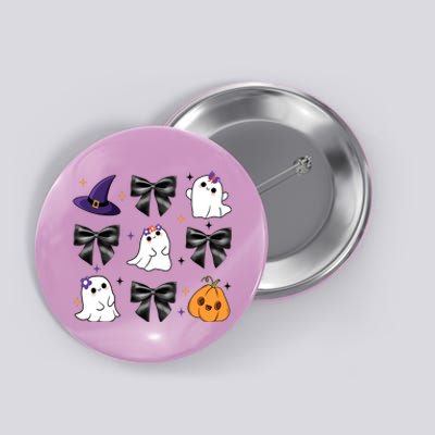 Spooky Season Cute Boo Ghost Coquette Halloween Button