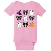 Spooky Season Cute Boo Ghost Coquette Halloween Baby Bodysuit