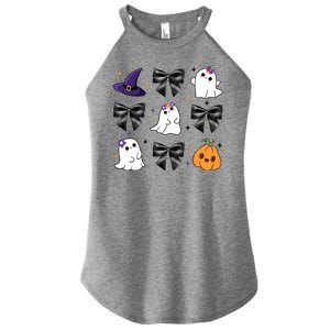 Spooky Season Cute Boo Ghost Coquette Halloween Women's Perfect Tri Rocker Tank