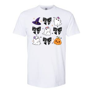 Spooky Season Cute Boo Ghost Coquette Halloween Softstyle CVC T-Shirt