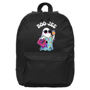 Spooky Season Cute Ghost Halloween Costume Boujee BooJee 16 in Basic Backpack