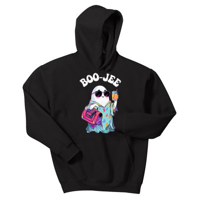 Spooky Season Cute Ghost Halloween Costume Boujee BooJee Kids Hoodie