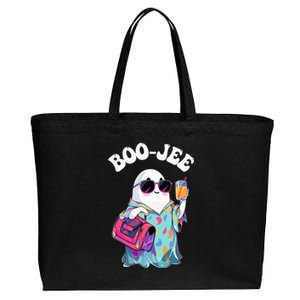 Spooky Season Cute Ghost Halloween Costume Boujee BooJee Cotton Canvas Jumbo Tote