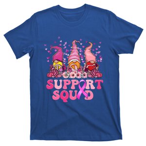 Support Squad Cute Gnome Leopard Breast Cancer Halloween Gift T-Shirt