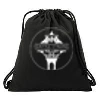 Seattle Strong Clean White Logo Outline Drawstring Bag