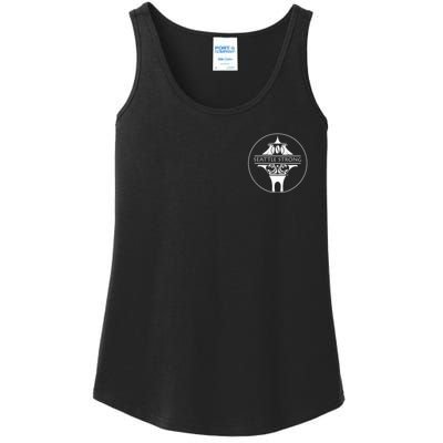 Seattle Strong Clean White Logo Outline Ladies Essential Tank