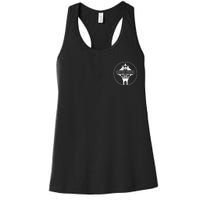 Seattle Strong Clean White Logo Outline Women's Racerback Tank