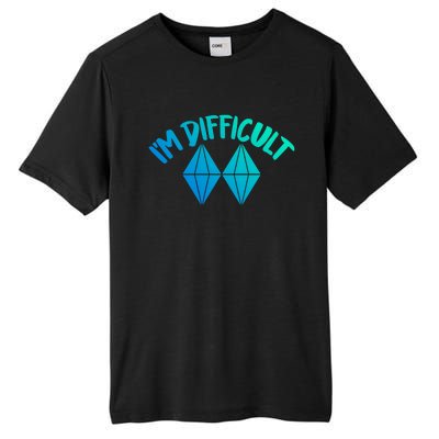 Skiing Snowboarding Difficult Gift Tall Fusion ChromaSoft Performance T-Shirt