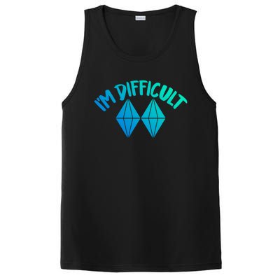 Skiing Snowboarding Difficult Gift PosiCharge Competitor Tank