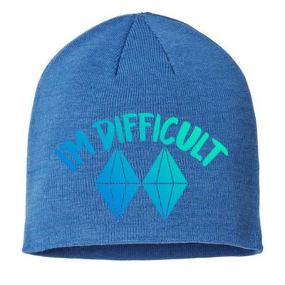 Skiing Snowboarding Difficult Gift Sustainable Beanie