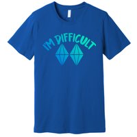 Skiing Snowboarding Difficult Gift Premium T-Shirt