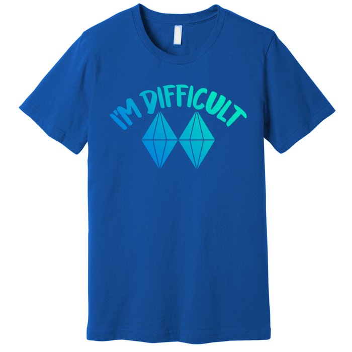 Skiing Snowboarding Difficult Gift Premium T-Shirt