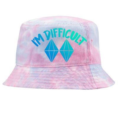 Skiing Snowboarding Difficult Gift Tie-Dyed Bucket Hat