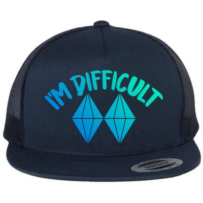 Skiing Snowboarding Difficult Gift Flat Bill Trucker Hat