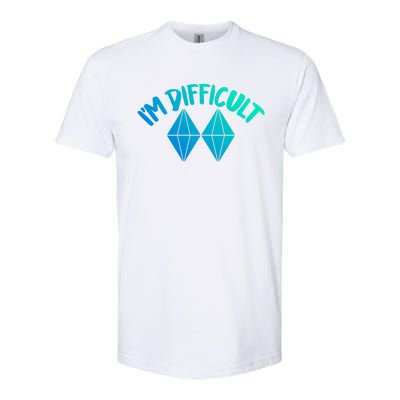 Skiing Snowboarding Difficult Gift Softstyle® CVC T-Shirt