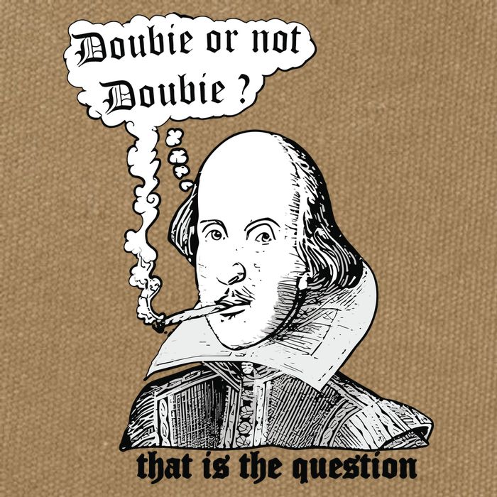 Shakespeare Smoking Doobie Or Not Doobie That Is The Question Cotton Canvas Backpack