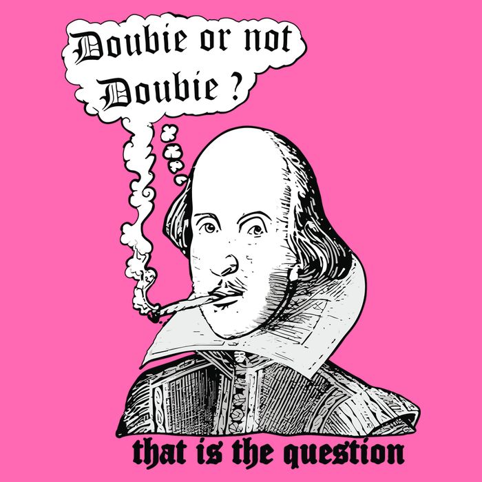 Shakespeare Smoking Doobie Or Not Doobie That Is The Question Stripe Pom Pom Beanie
