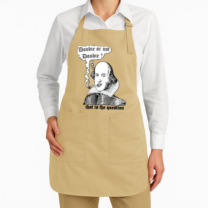 Shakespeare Smoking Doobie Or Not Doobie That Is The Question Apron