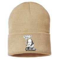 Shakespeare Smoking Doobie Or Not Doobie That Is The Question Sustainable Knit Beanie