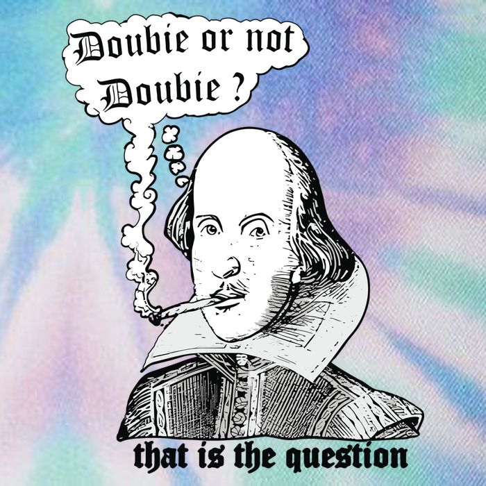 Shakespeare Smoking Doobie Or Not Doobie That Is The Question Legacy Tie Dye Trucker Hat