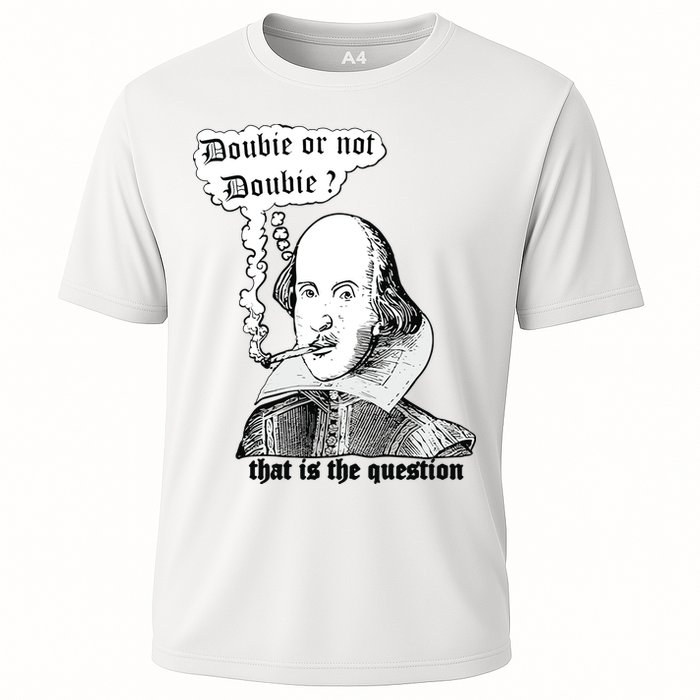 Shakespeare Smoking Doobie Or Not Doobie That Is The Question Performance Shirt