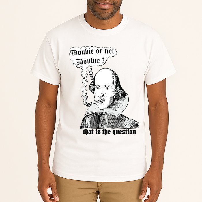 Shakespeare Smoking Doobie Or Not Doobie That Is The Question Tall T-Shirt