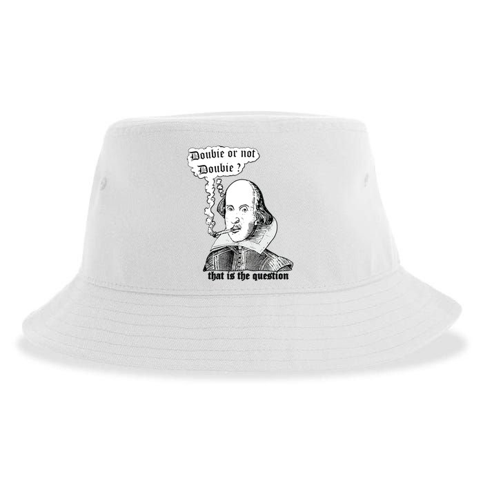 Shakespeare Smoking Doobie Or Not Doobie That Is The Question Sustainable Bucket Hat