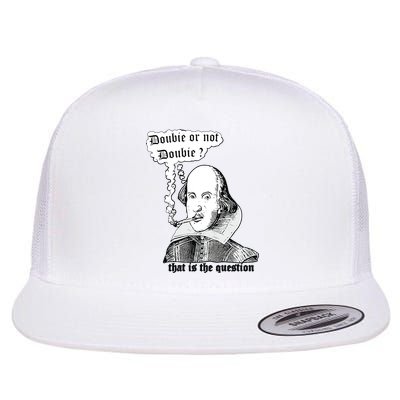 Shakespeare Smoking Doobie Or Not Doobie That Is The Question Flatbill Hat
