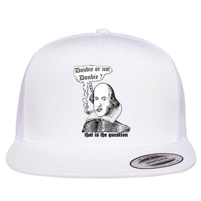 Shakespeare Smoking Doobie Or Not Doobie That Is The Question Flatbill Hat