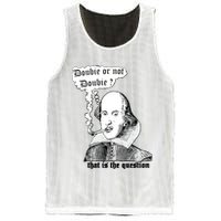 Shakespeare Smoking Doobie Or Not Doobie That Is The Question Mesh Reversible Basketball Jersey Tank