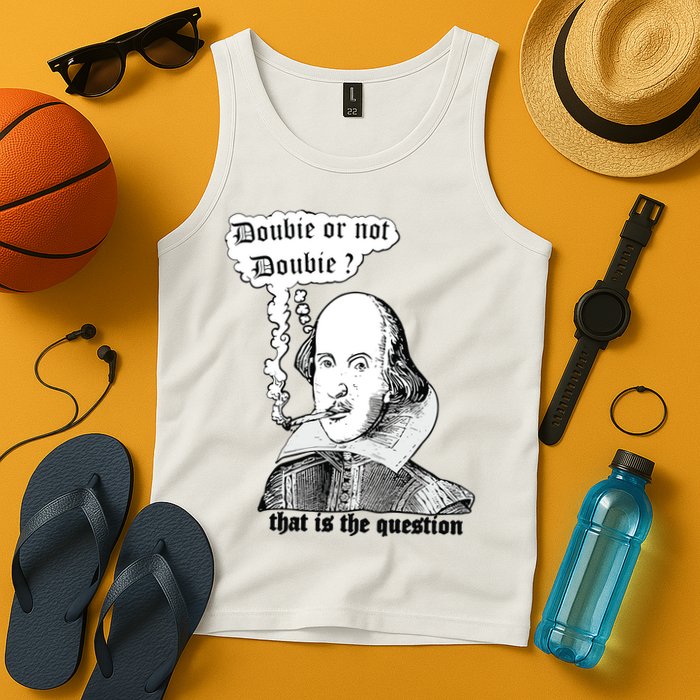 Shakespeare Smoking Doobie Or Not Doobie That Is The Question Tank Top