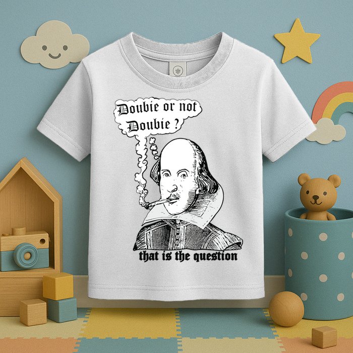 Shakespeare Smoking Doobie Or Not Doobie That Is The Question Toddler T-Shirt