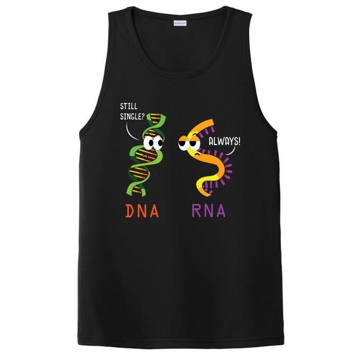 Still Single Dna Always Rna Funny Science Biology Teacher PosiCharge Competitor Tank