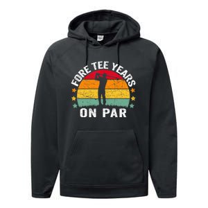 Swing Swear Drink Repeat Funny Golf Performance Fleece Hoodie