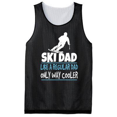 Sport Ski Dad Like A Regular Dad Only Way Cooler Gift Skier Lover Mesh Reversible Basketball Jersey Tank