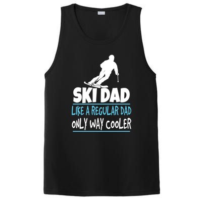 Sport Ski Dad Like A Regular Dad Only Way Cooler Gift Skier Lover PosiCharge Competitor Tank