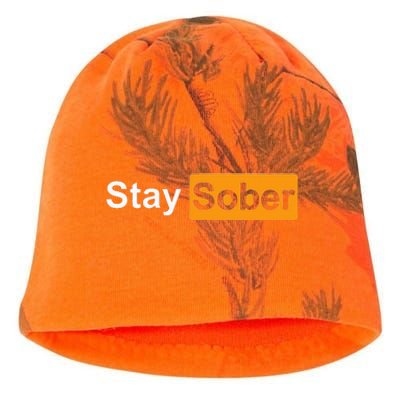 Staysober Sarcastic Dry Month Kati - Camo Knit Beanie