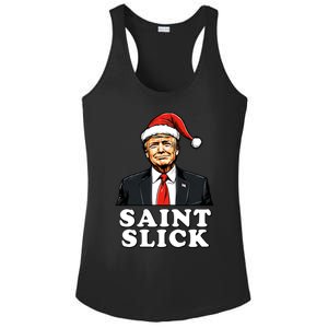 Saint Slick Donald Trump Christmas Santa Claus Hat Holiday Cool Gift Ladies PosiCharge Competitor Racerback Tank