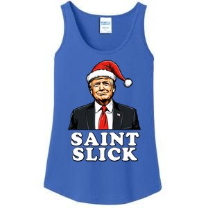 Saint Slick Donald Trump Christmas Santa Claus Hat Holiday Cool Gift Ladies Essential Tank