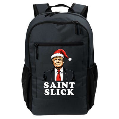 Saint Slick Donald Trump Christmas Santa Claus Hat Holiday Cool Gift Daily Commute Backpack