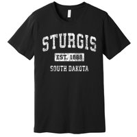 Sturgis South Dakota Sd Vintage Sports Premium T-Shirt