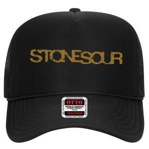 Stone Sour Distressed Logo High Crown Mesh Back Trucker Hat