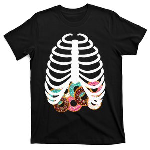 Spooky Skeleton Donut Costume for Halloween Festivities T-Shirt