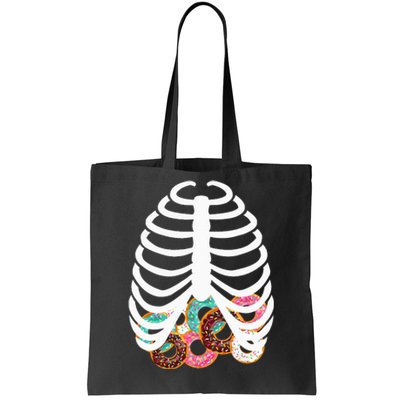 Spooky Skeleton Donut Costume for Halloween Festivities Tote Bag