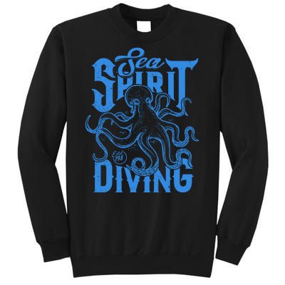 Sea Spirit Diving Funny Fishing Poster Sweatshirt