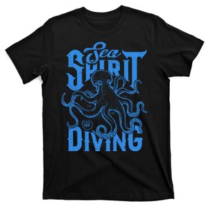 Sea Spirit Diving Funny Fishing Poster T-Shirt