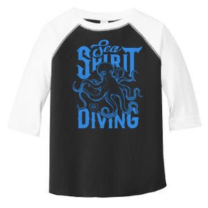 Sea Spirit Diving Funny Fishing Poster Toddler Fine Jersey T-Shirt